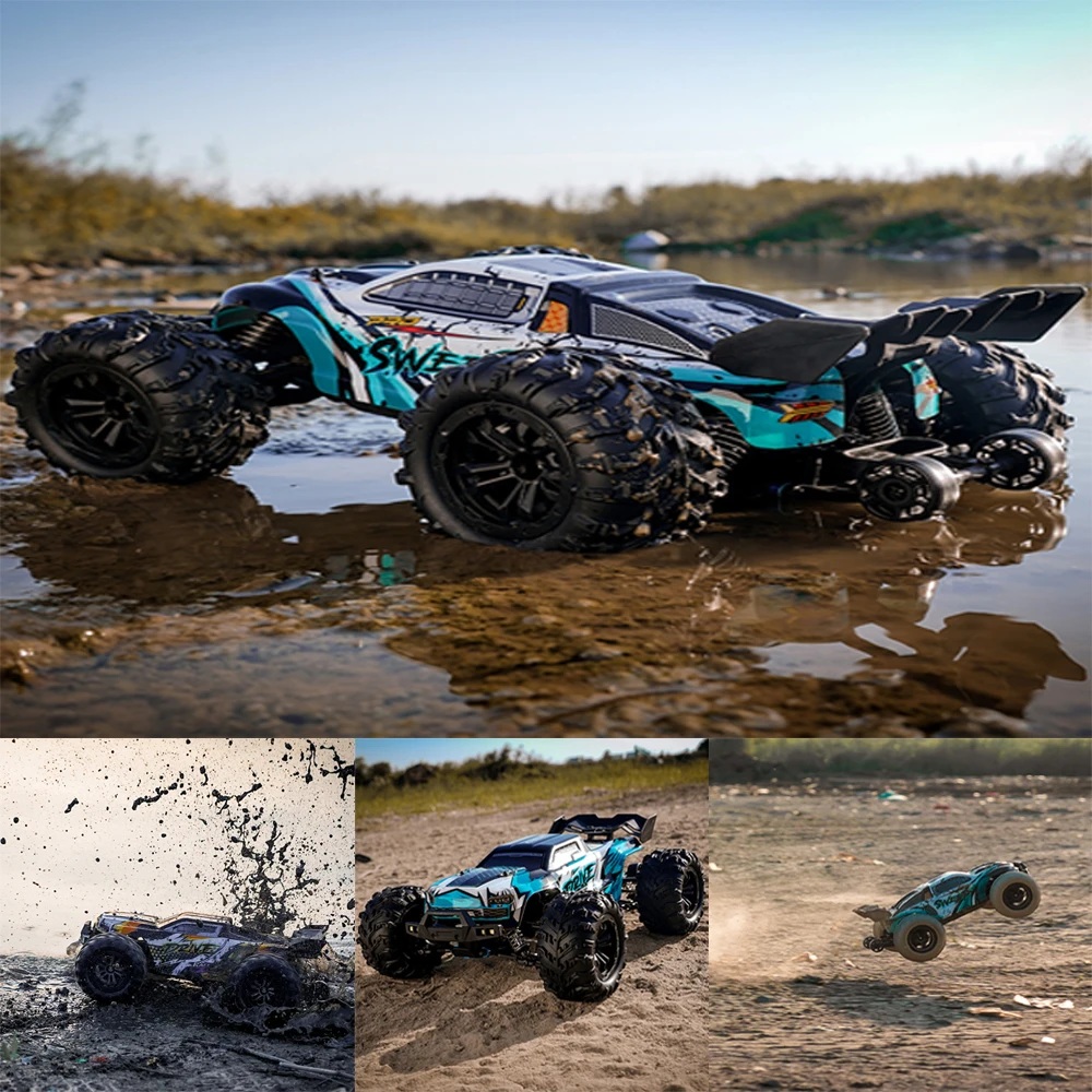 1:16 70KM/H 4WD RC Car With Led Lights 2.4G Radio High Speed Brushless Motor Remote Control Off-Road Cars for Children toys - Image 6