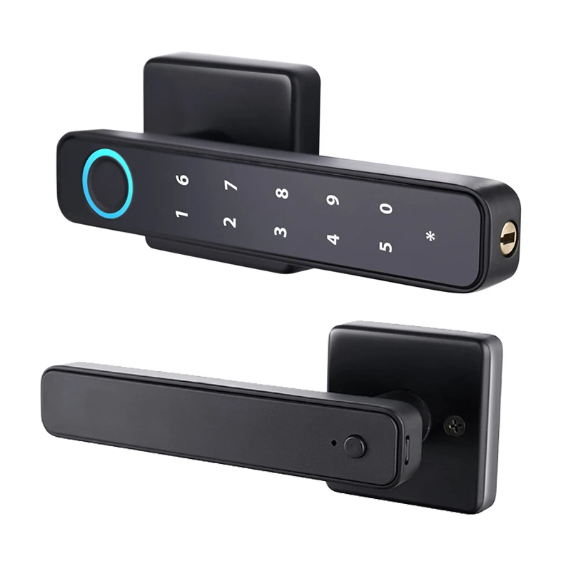 Tuya SmartLife APP Smart Fingerprint Password RFID Card Lock Dead Bolt With Key For Indoor Wooden Metal Door - Image 6