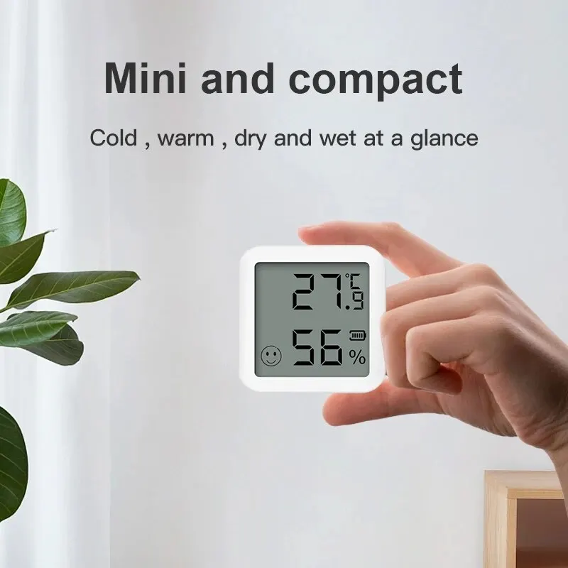 Mini Bluetooth Temperature Humidity Sensor with LCD Screen Smart Linkage Remote Control Thermometer Hygromet Alexa Google Voice - Image 5